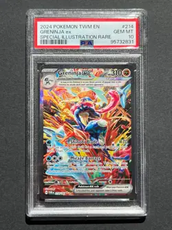 PSA 10 Pokemon Twilight Masquerade Greninja ex Special Illustration Rare #214 - Image 1