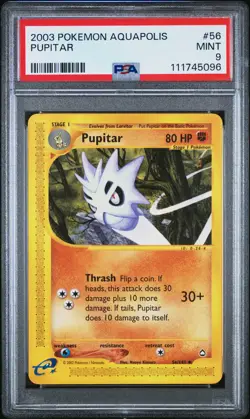 2003 POKEMON AQUAPOLIS #56 PUPITAR PSA 9 - Image 1