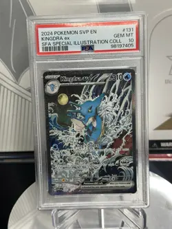 2024 POKEMON SVP EN-SV BLACK STAR PROMO #131 KINGDRA EX PSA 10 - Image 1