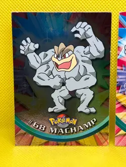Pokemon Tcg Machamp #68 Holo & Non Holo Topps Series Blue & Black Label - Image 2