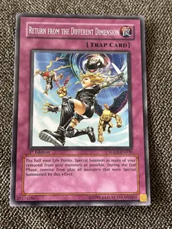 Yugioh x1 Return from the Different Dimension (Common SDDE-EN030) 1st Edition NM - Image 1