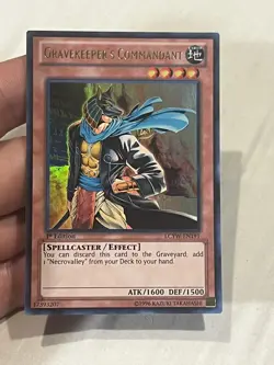 Gravekeeper's Commandant - LCYW-EN191 - Ultra Rare - 1st Ed - Image 1