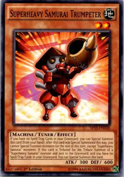 Superheavy Samurai Trumpeter SP15-EN028 Yu-Gi-Oh! Light Play 1st Edition - Image 1