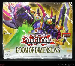 2025 Yu-Gi-Oh! TCG Doom of Dimensions 1st Edition English Factory Sealed Box - Image 1