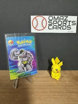 Exeggcute & Machoke - 2000 Pokemon Vending Sticker Card - Prism - NM - Image 2