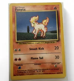 Pokemon TCG Ponyta Base Set, Unlimited Common Card 60/102 - Image 1