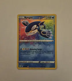 Pokemon TCG Shining Fates Amazing Rare Kyogre Holo Card 21/72 NM/M Condition - Image 1