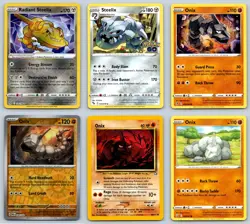 (6) Radiant Steelix Onix Pokemon Card Lot 124 Rare Reverse Holo Neo Genesis - Image 1