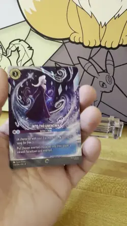 Lorcana Reign of Jafar Into The Unknown Elsa Enchanted Foil Card NM - Image 2