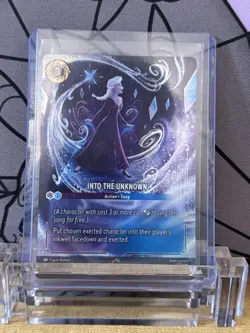 Lorcana Reign of Jafar Into The Unknown Elsa Enchanted Foil Card NM - Image 4