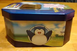 Lot 2 Pokemon Go Card Game Mini Tin & Promo Card, Sticker Pikachu Blissey EMPTY - Image 2