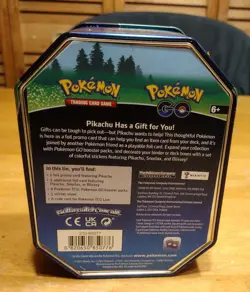 Lot 2 Pokemon Go Card Game Mini Tin & Promo Card, Sticker Pikachu Blissey EMPTY - Image 4