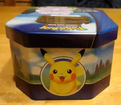 Lot 2 Pokemon Go Card Game Mini Tin & Promo Card, Sticker Pikachu Blissey EMPTY - Image 5