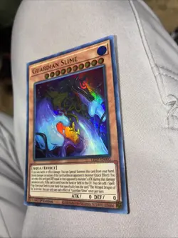 1996 Yugioh Card MINT Guardian Slime Ultra Rare Holo #LED7-EN003 1st Edition - Image 4