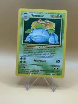 Pokemon TCG Venusaur Base Set Holo Unlimited Rare Card 15/102 Light Played - Image 1