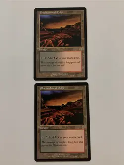 2x Shadowblood Ridge X2 - Odyssey Land Rare MAGIC MTG CARD Light Play LP NM - Image 1