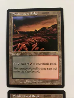 2x Shadowblood Ridge X2 - Odyssey Land Rare MAGIC MTG CARD Light Play LP NM - Image 2