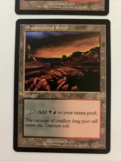 2x Shadowblood Ridge X2 - Odyssey Land Rare MAGIC MTG CARD Light Play LP NM - Image 3