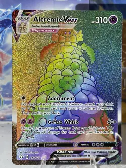 Alcremie VMAX 073/072 Shining Fates Secret Rare Rainbow NM Pokemon Card - Image 3