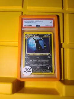 Pokemon TCG Umbreon Neo Discovery Holo Card 13/75 Unlimited Rare PSA 1 POP 109 - Image 1