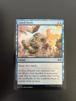 Quick Study - (Foil) Mtg: Wilds of Eldraine Common 65 - Image 1