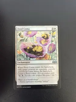 Food Coma - (Foil) Mtg: Wilds of Eldraine Uncommon 308 - Image 1
