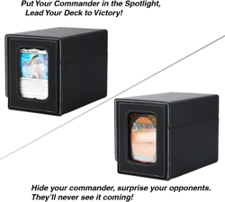 MTG Deck Box for Commander Display with Dice Tray, Double Deck Case Fits 160 Dou - Image 2