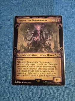 MTG LOTR Sauron the Necromancer #557 SPECIAL EDITION SCROLL Lord of Rings Magic - Image 1