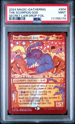 2024 MTG SECRET LAIR DROP FOIL #0904 THE SCORPION GOD PSA 9 - Image 1