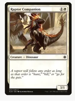 Raptor Companion | XLN | Dinosaur Dino Tribal Staple | MTG Pauper EDH | LP - Image 1