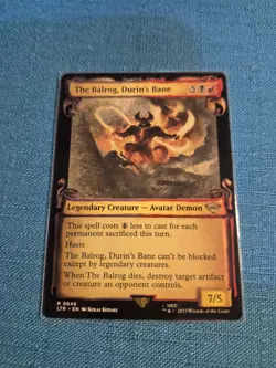 MTG LOTR The Balrog Durins Bane #646 SPECIAL EDITION SCROLL Lord of Rings Magic - Image 1