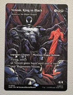 Magic the Gathering MTG Venom, King in Black Borderless Marvel #0022 - Image 1