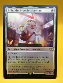 x1 Stiltzkin, Moogle Merchant | Final Fantasy | Foil | NM | Magic MTG - Image 1