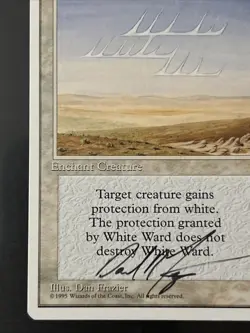Signed White Ward By Dan Frazier MTG - Image 4