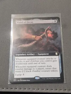 Wand of Orcus Extended Art MINT-NM PACK FRESH AFR Commander MTG - Image 1