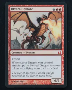 MTG Utvara Hellkite Return to Ravnica Mythic Card 110/274 Regular LP - Image 1