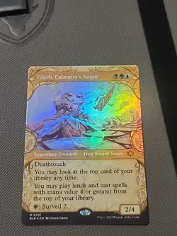 MTG Glarb, Calamity's Augur, Showcase Foil Mythic Card Bloomburrow #331 - Image 1