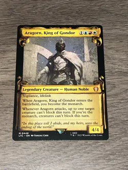 MTG English Aragorn, King of Gondor (Showcase Scrolls) NM Normal - Image 1