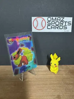 Flareon & Alakazam - 2000's Prism Pokemon Vending Sticker - NM - Image 1