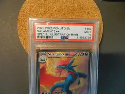SALAMENCE EX JOURNEY TOGETHER Pokemon 187/159 SPECIAL ILLUSTRATION SIRV PSA 9 - Image 2