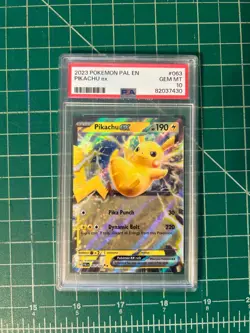 2023 Pokemon Paldea Evolved Pikachu ex #063/193 PSA 10 - Image 1