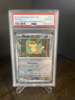 Pokemon TCG White Flare Patrat Master Ball Pattern #72 PSA 10 - Image 1
