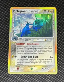 2005 Metagross Ex Delta Species Reverse Holo 11/113 MP - HP - Pokemon Rare TCG - Image 1