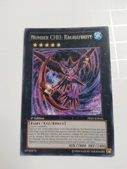 YuGiOh Number C103: Ragnafinity PRIO-EN043 Rare 1st Edition - Image 1