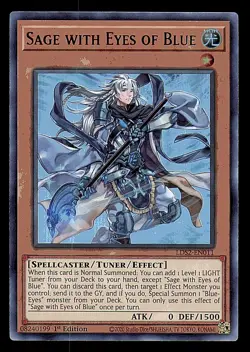Yugioh! LP Sage with Eyes of Blue (Purple) - LDS2-EN011 - Ultra Rare 1st Ed Card - Image 1
