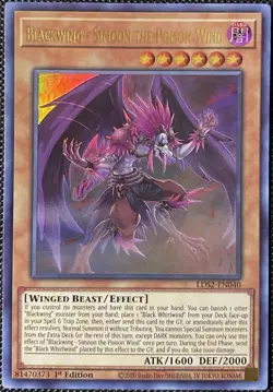 Blackwing - Simoon the Poison Wind LDS2-EN040 Legendary Duelist - Yugioh - Image 1