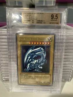 Yu-Gi-Oh 2002 Blue Eyes White Dragon SDK 001 Ultra Rare BGS 9.5 yugioh not psa - Image 1