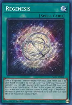 Yugioh! Regenesis - ALIN-EN059 - Secret Rare - 1st Edition Near Mint, English - Image 1
