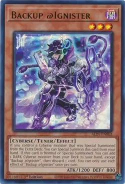 Yugioh! Backup @Ignister - ALIN-EN002 - Ultra Rare - 1st Edition Near Mint, Engl - Image 1