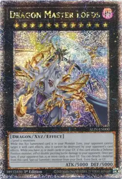 Yugioh! Dragon Master Lords - ALIN-EN000 - Quarter Century Secret Rare - 1st Edi - Image 1